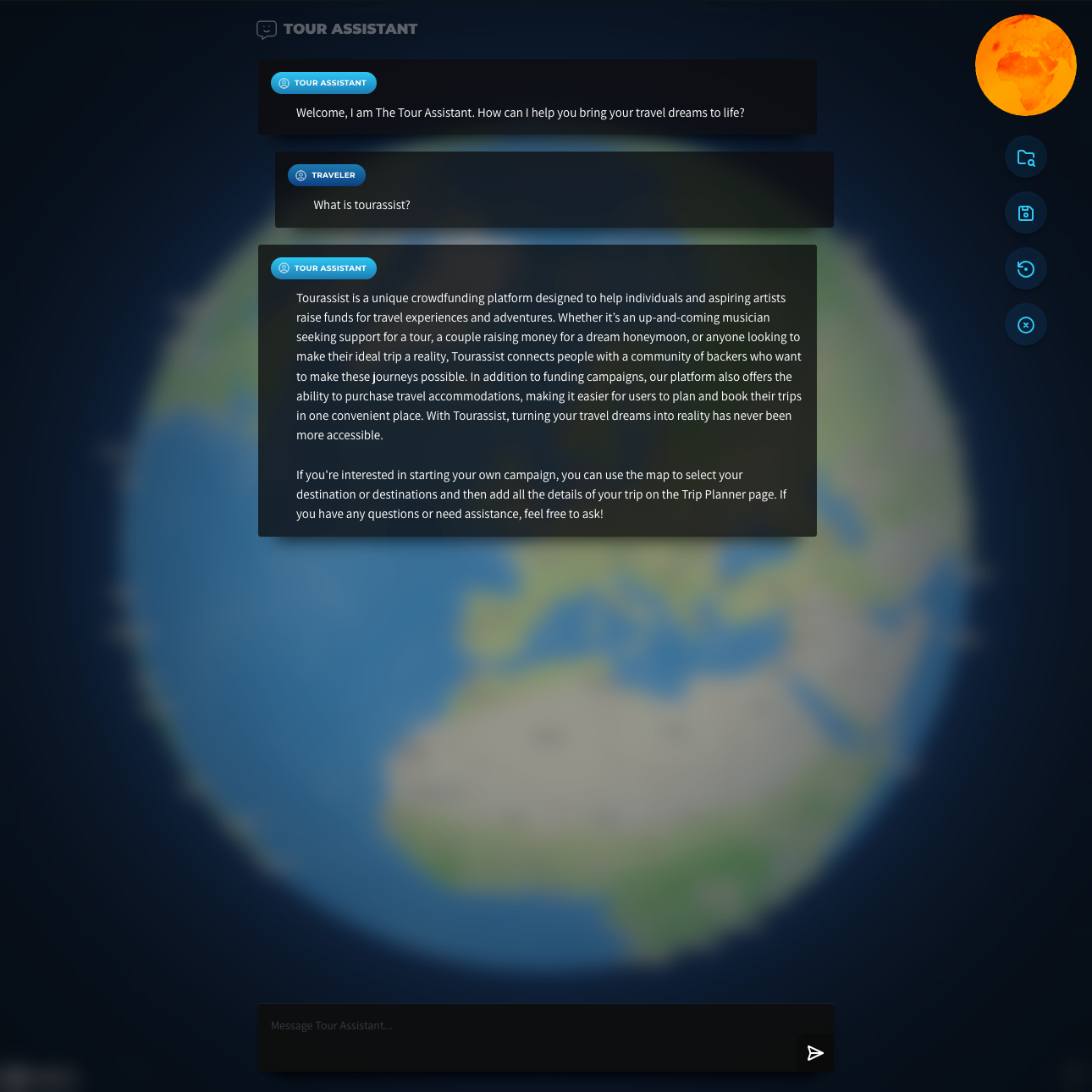 Tourassist AI assistant